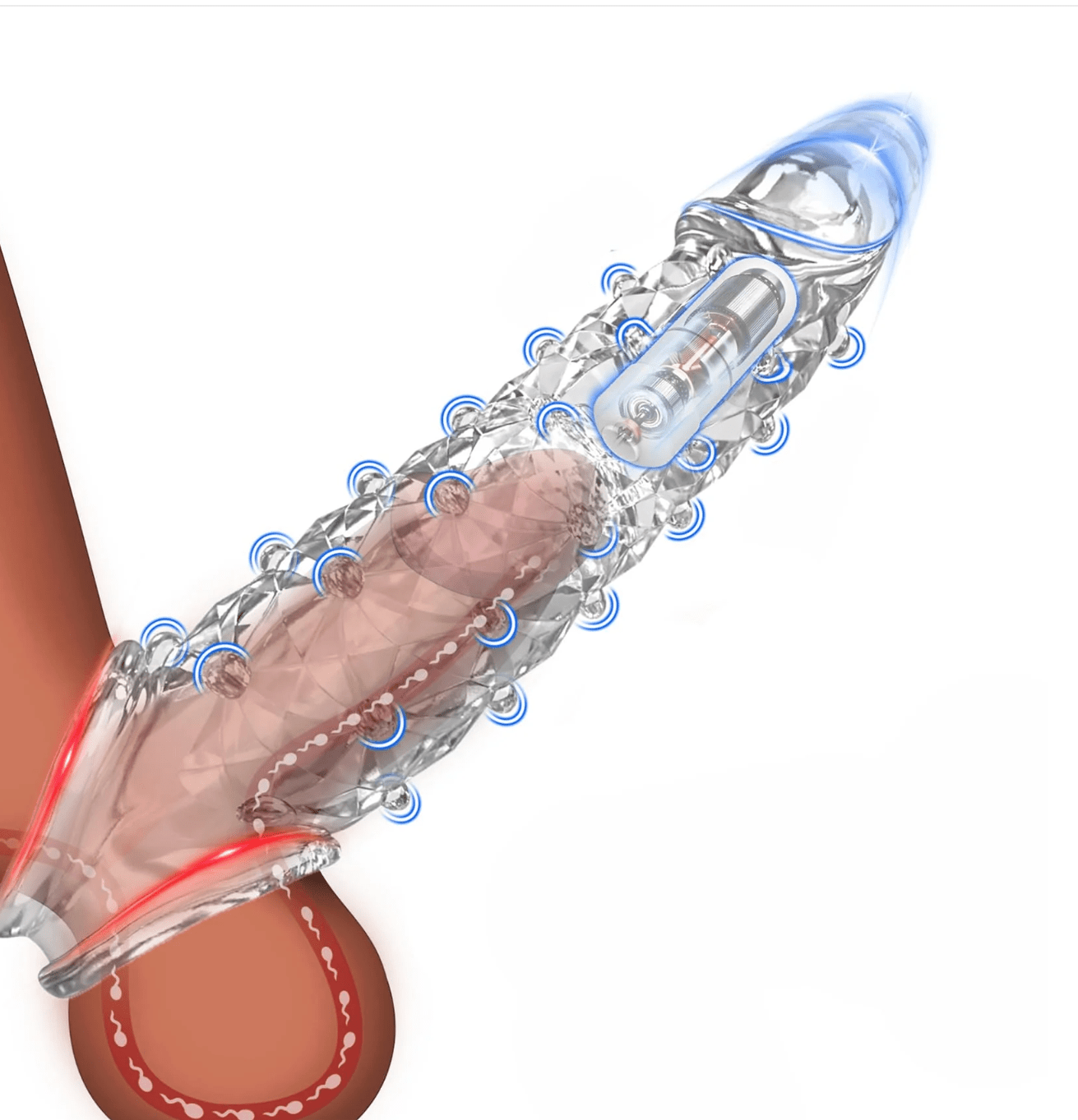 Bigger. Harder. Wilder. The Explosive Vibrating Wolf - Tooth Crystal Sleeve - Feel More