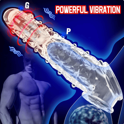 Bigger. Harder. Wilder. The Explosive Vibrating Wolf - Tooth Crystal Sleeve - Feel More